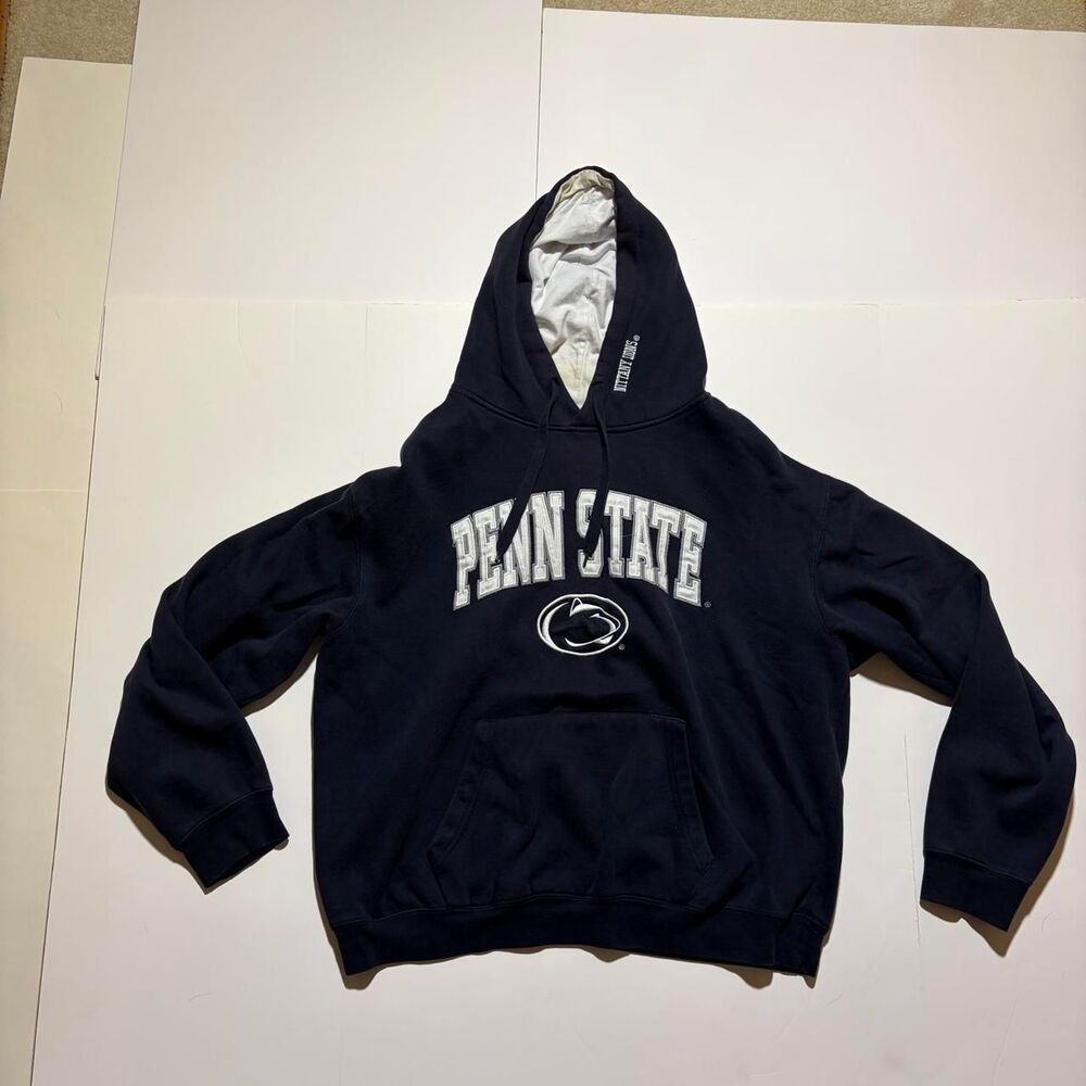 Unbranded Men's Navy and Black Hoodie